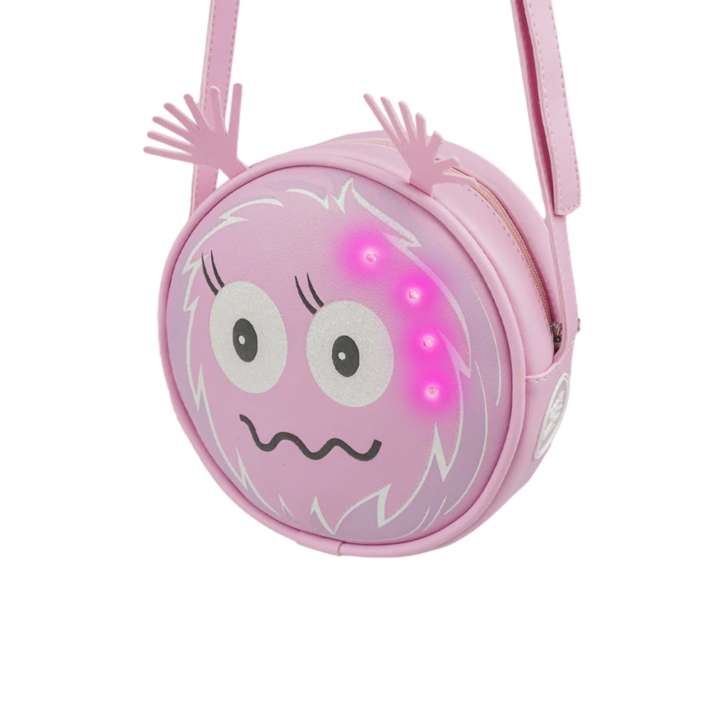 Bolsa Pampili de Led Chocomonstros Claudete Rosa
