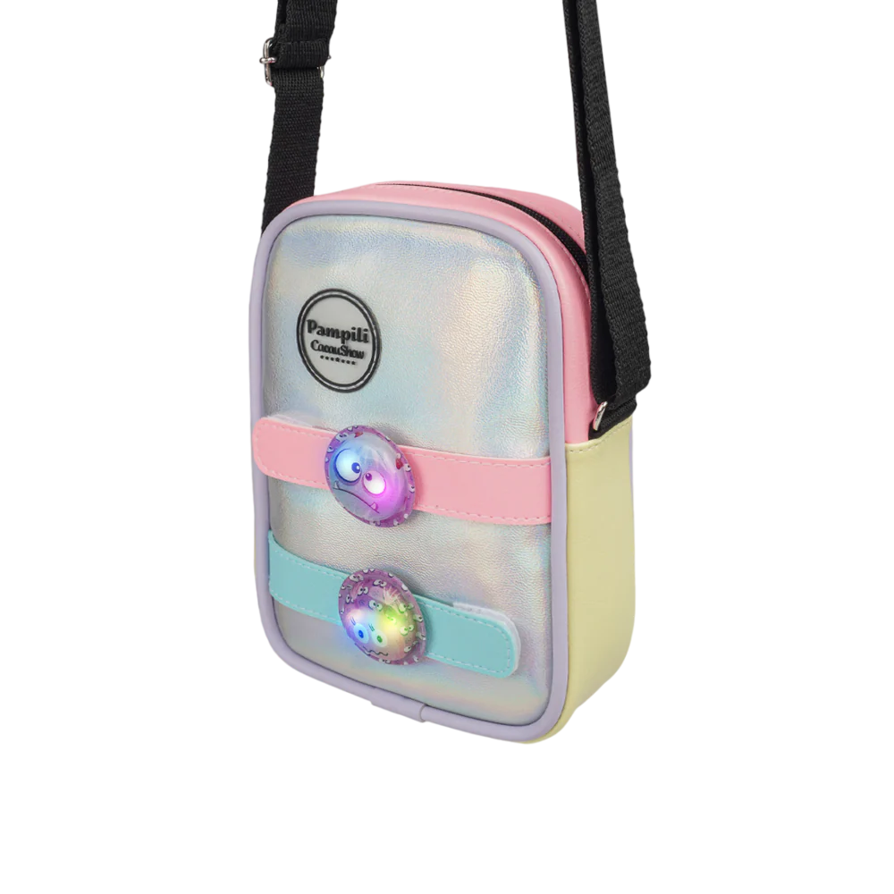 Bolsa Pampili de Led Chocomonstros Prata