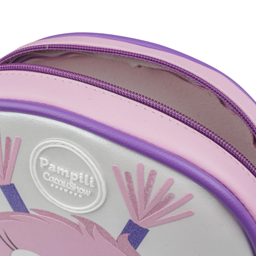 Bolsa Pampili Chomonstros Claudete Roxa e Rosa
